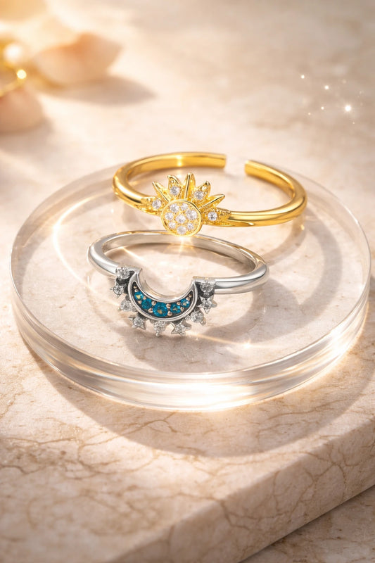 Anillos Sol Y Luna Eclipse Pareja™
